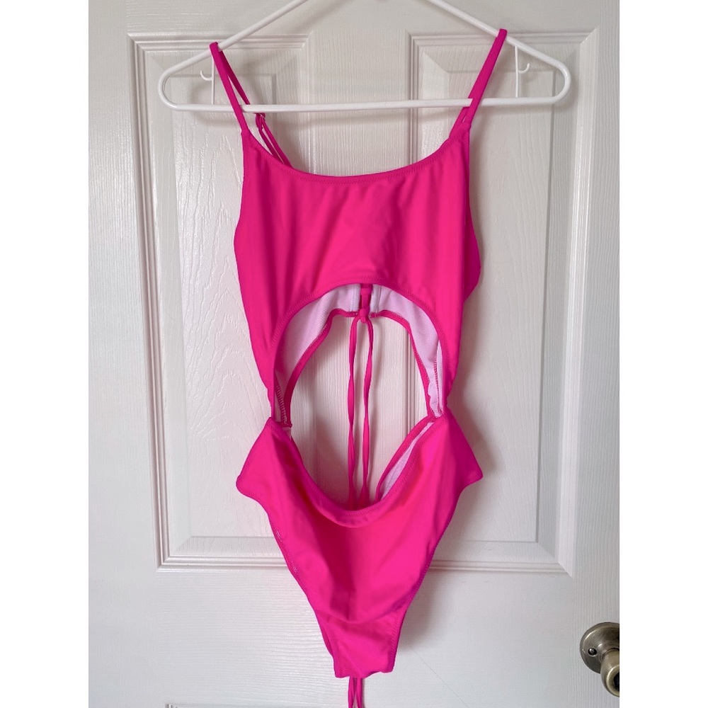 2/$12 Wet NWOT Cutout Back One Piece Bathing Suit - Pink